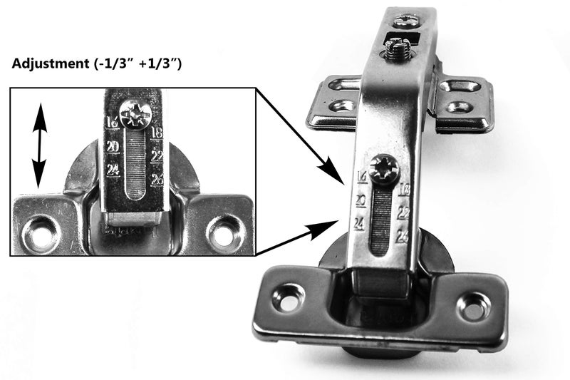 Berta 2 Pack (1 Pairs) 135Â° Lazy Susan Hinge, Full Overlay Concealed for Corner Kitchen Cabinet Replacement Hardware, Cupboard Folded, Folden Door - Image 5